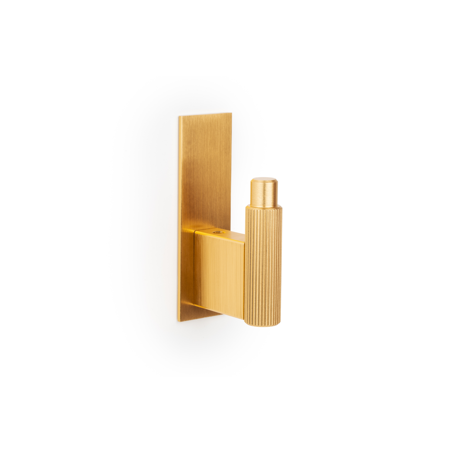 Porte-manteaux ARPA PLATE L80 aluminium brossé laiton